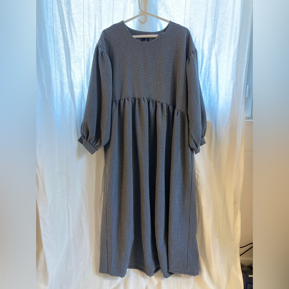 Et Tigre Jayme Dress Blue Checkers xs/s